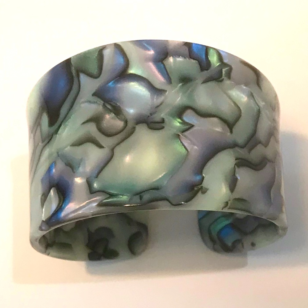 Iridescent Acrylic Cuff Bracelet